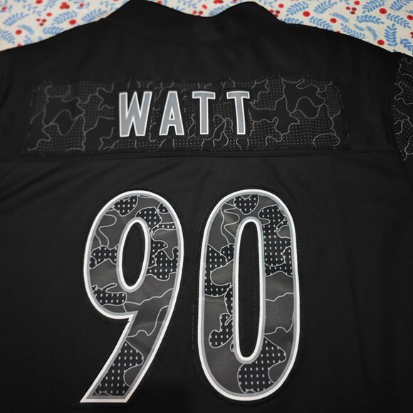 Nike T.J. Watt Black Pittsburgh Steelers RFLCTV Black Jersey No.90 - Picture 5 of 6